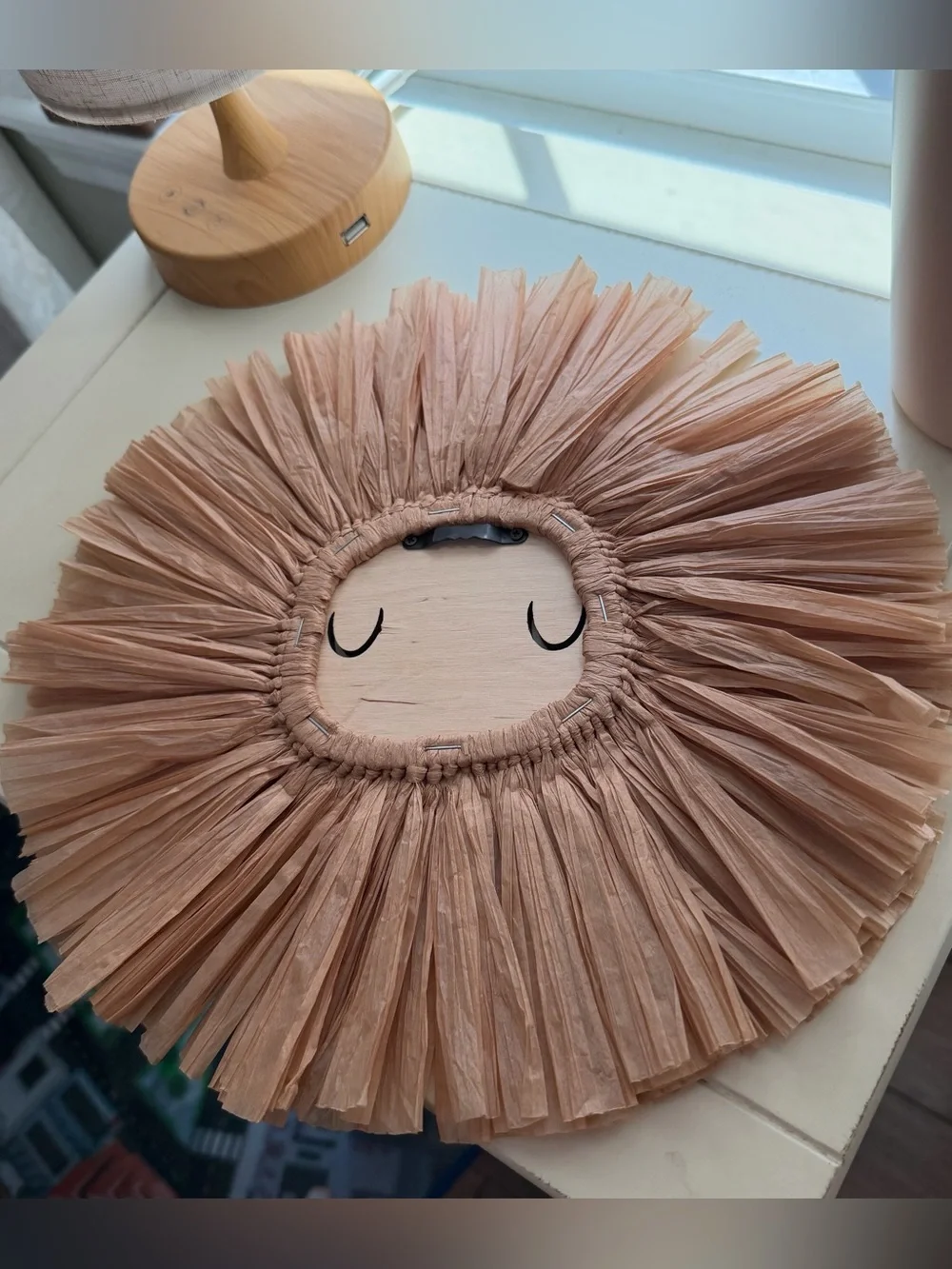 Lion Raffia Wall Hanging - Picture 2 of 2